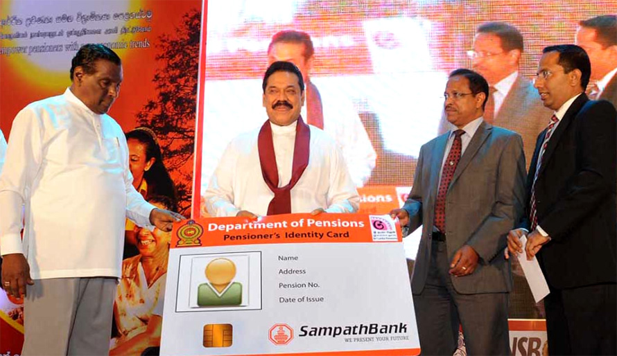 Sampath Bank and Department of Pension launch a Digital Identity Card for senior citizens