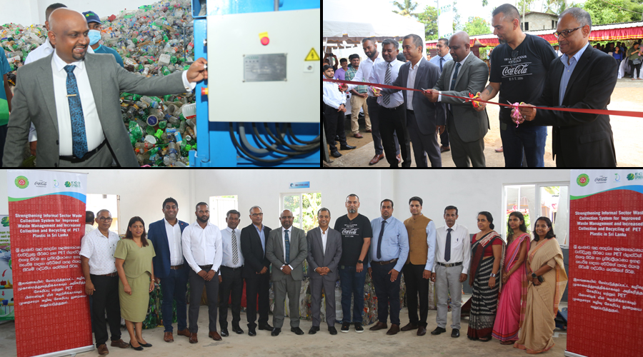 The Coca Cola Foundation Eco Spindles and Janathakshan to combat plastic pollution in Colombo with the launch of the Eko Wave Material Recovery Facility
