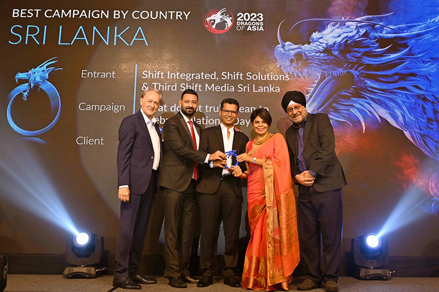 Shift Integrated wins Best Campaign in Country Sri Lanka at the prestigious 2023 Dragons of Asia awards in Kuala Lumpur