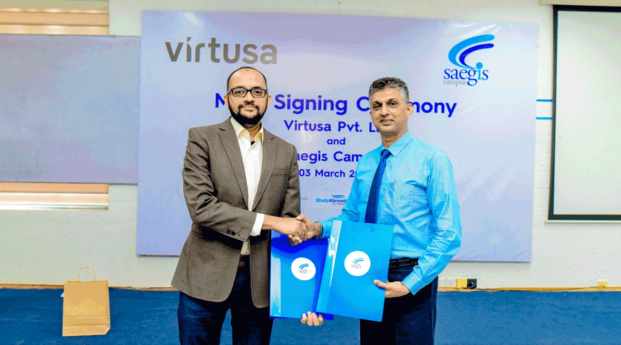 Saegis Campus signs MoU with Virtusa to boost graduate employability
