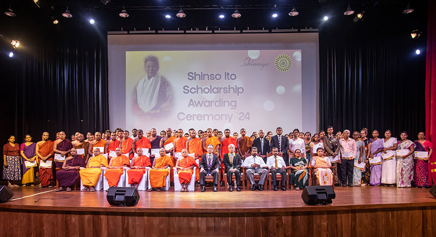 Shinso Ito Scholarship Awarding Ceremony Empowers Buddhist Scholars in Sri Lanka