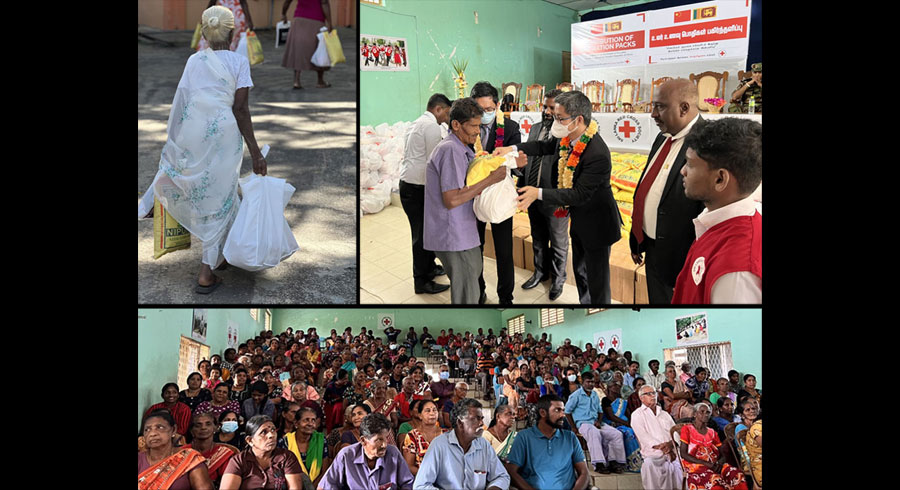 Sri Lanka Red Cross Society with the Red Cross Society of China Assists Families Affected by the Food Crisis