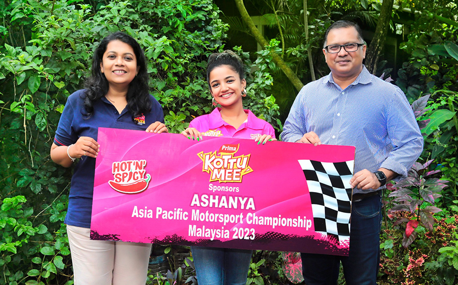 Prima KottuMee Brand Ambassador Ashanya represents Sri Lanka at the Asia Pacific Motorsport Championship