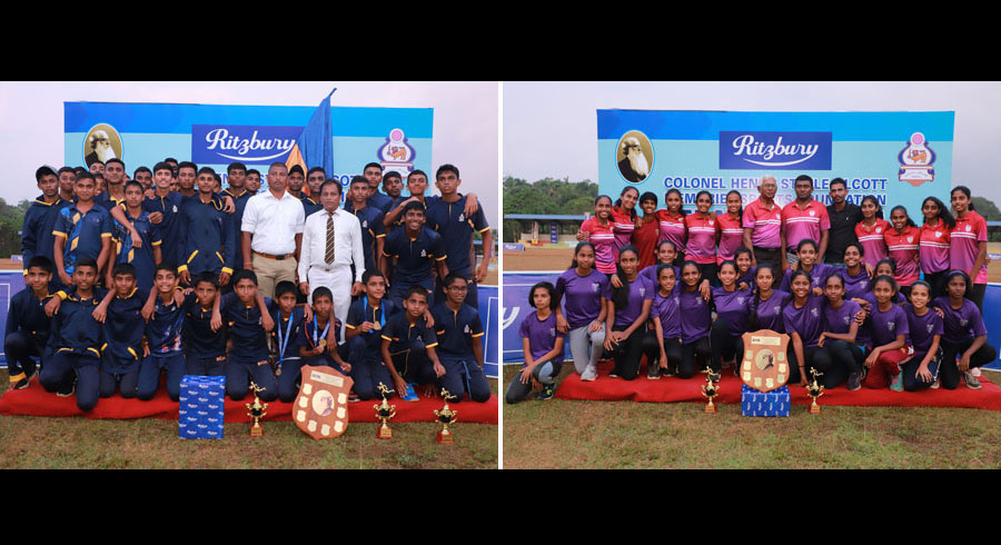 Rahula Boys and Dharmapala Girls win Ritzbury Olcott Schools Relay Carnival