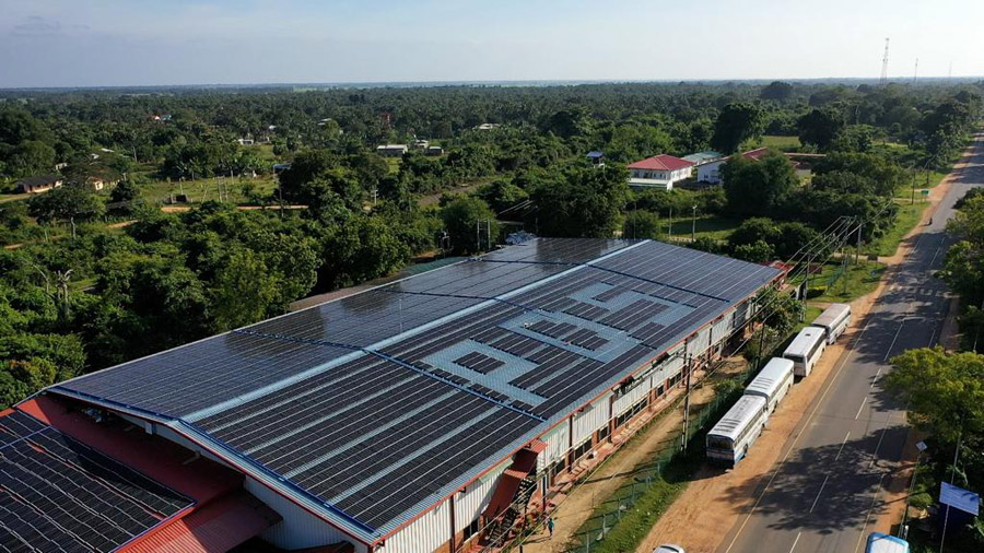 Norlanka unveils solar energy project at Trincomalee plant