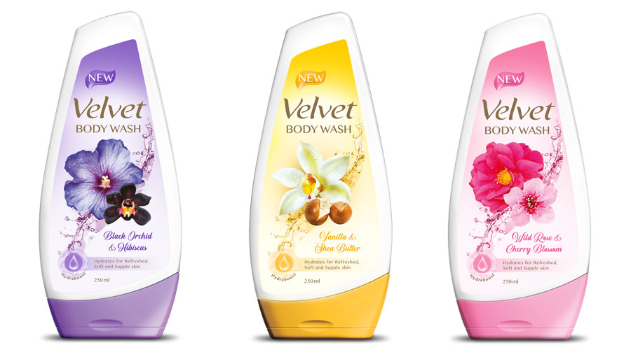 Velvet Body Wash addresses consumers needs by offering luxury skin care and convenience