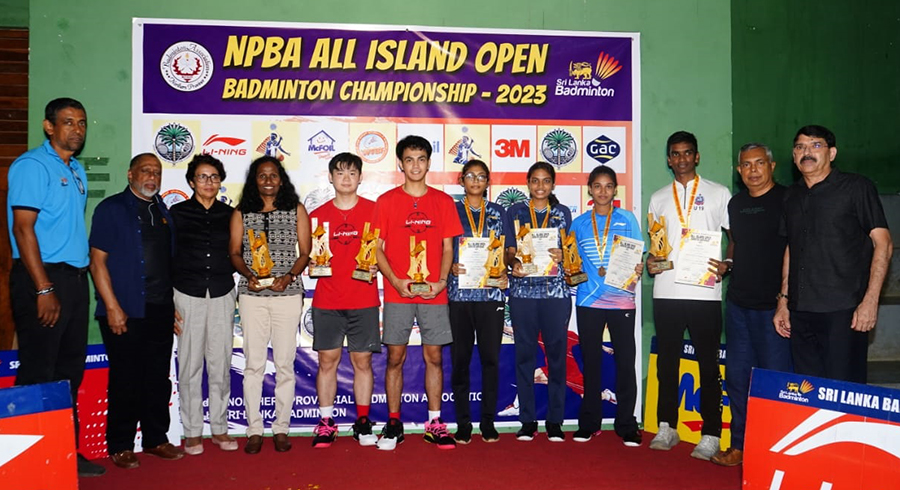 NPBA All Island Open Badminton Championships Hasaranga Sithuli clinch open singles titles