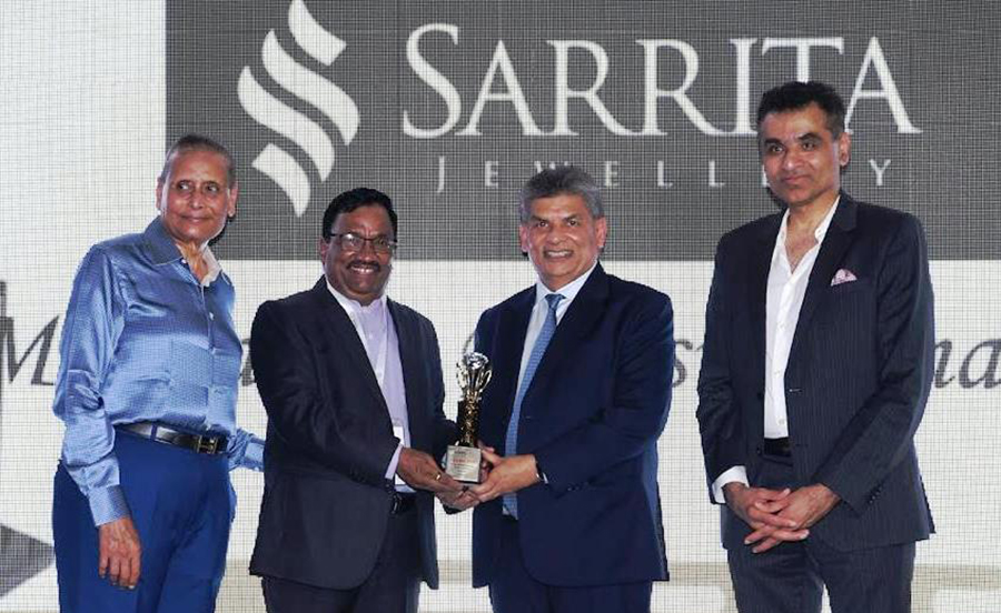 Sarrita Jewellery was felicitated by GJEPC India as a Global Icon