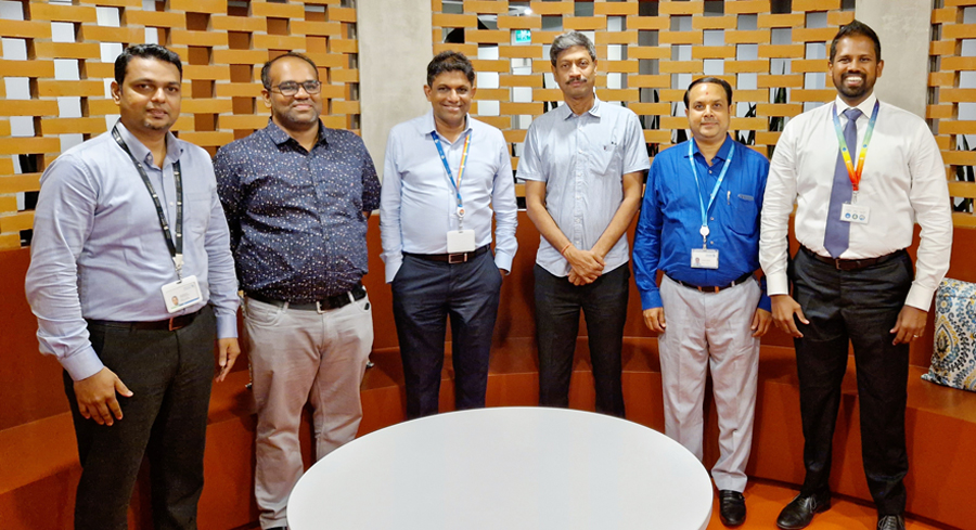 Key members of the group implementation team including CountryTechnology Manager Ajanthan Sivathas and ATLAS Country Project Lead Hareendra Jayasundara and Sri Lan