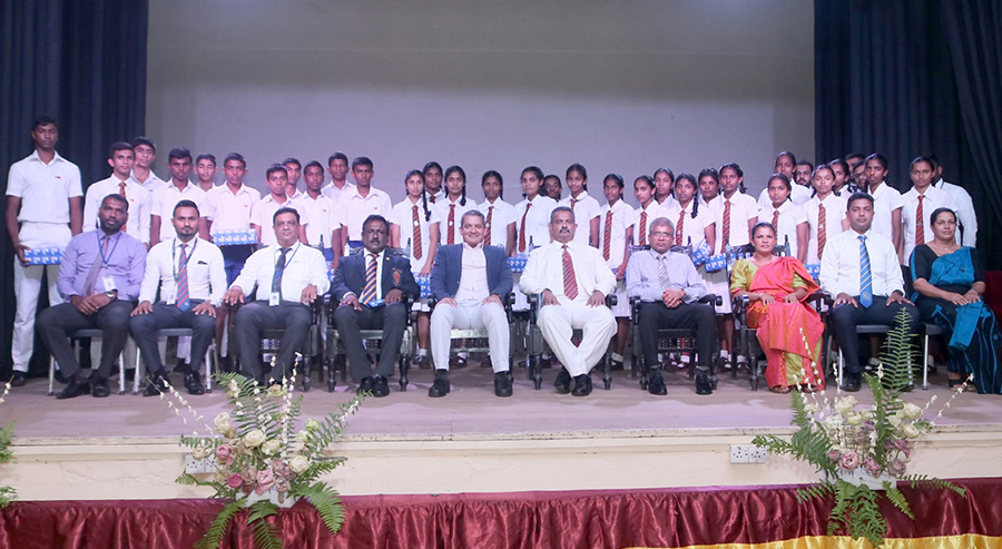 PLC Champions Aspirations Gift of Running Shoes Uplifts CP W A Rathnayaka Central College Athletes