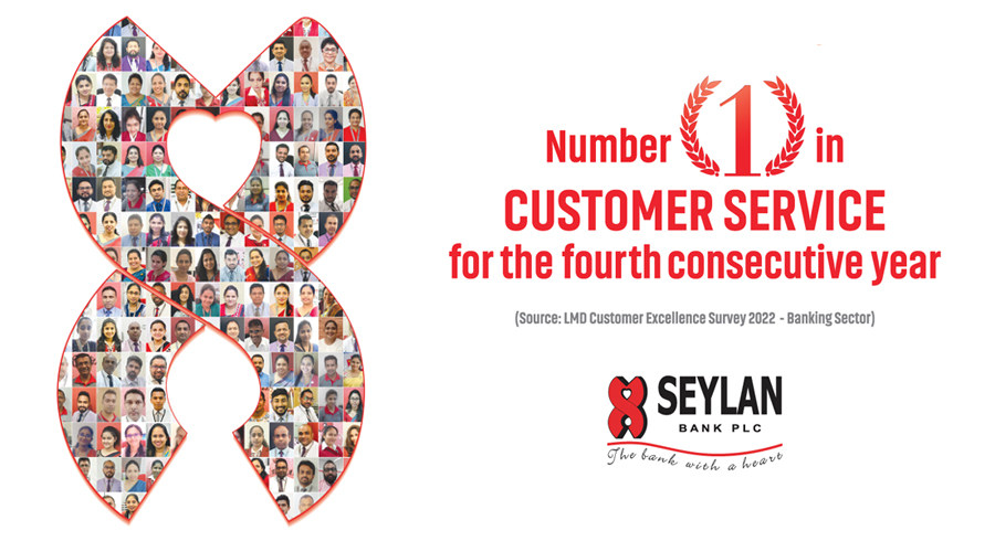 Seylan Bank secures No 1 title in LMDs Customer Excellence Survey for the 4th consecutive year
