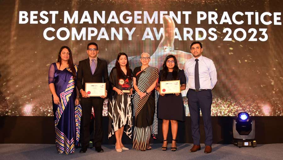 DFCC Bank Wins Dual Awards for the Bank wide implementation of its Sustainability Strategy at the Best Management Practices Awards