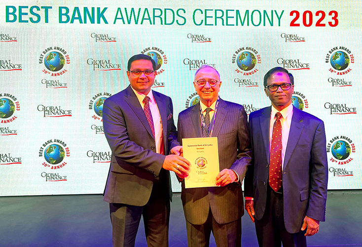 ComBank receives Global Finance Best Bank in Sri Lanka award for 21st time