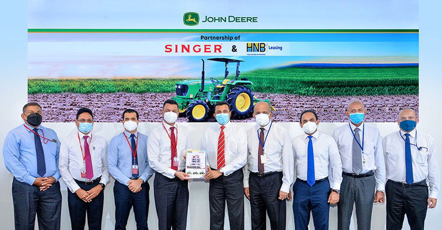 HNB Singer partnership to offer exciting deals on John Deere tractors Agri machinery
