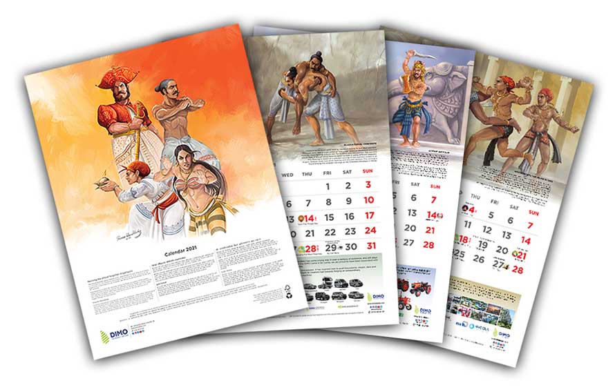 DIMO features legendary art of Angampora in unique 2021 calendar