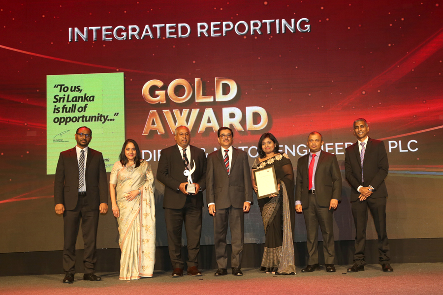 DIMO wins Gold for Integrated Reporting at CA Sri Lanka s TAGS Awards 2022