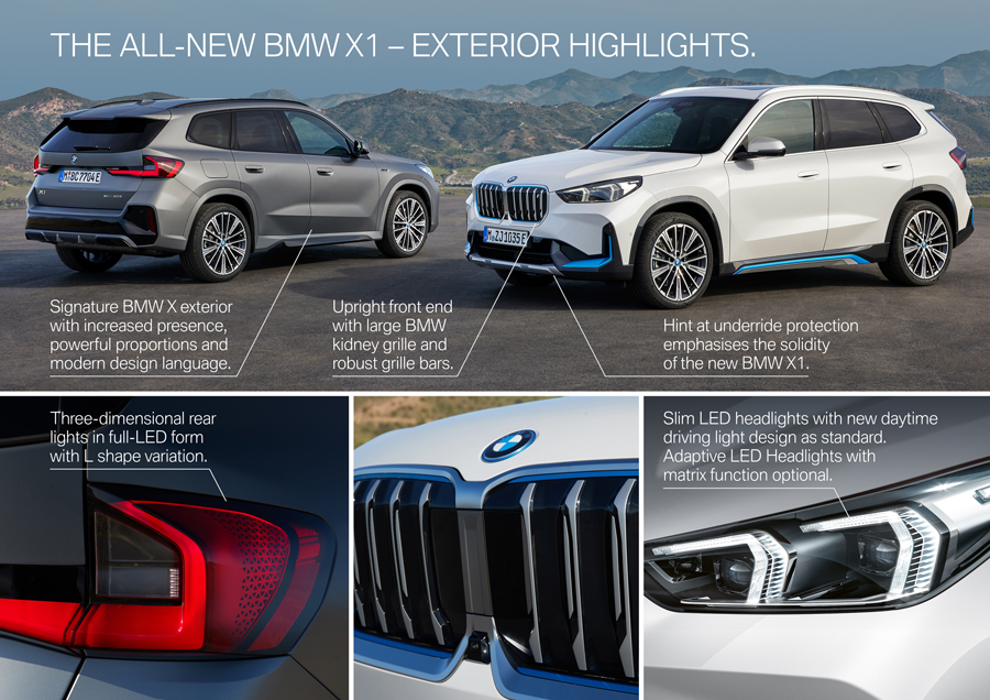The all new BMW X1 and the first ever BMW iX1