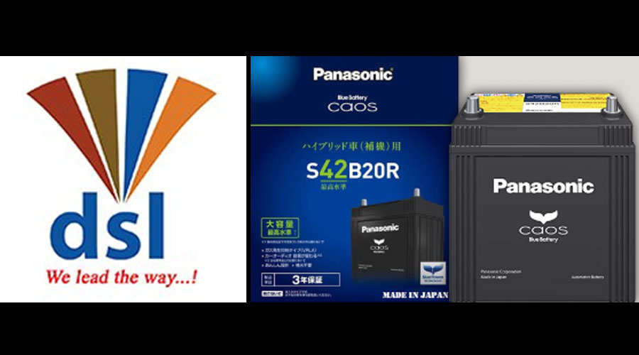 DSL introduces Panasonic Japan VRLA Starter battery for Japanese Hybrid vehicles