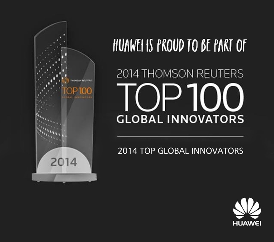 Huawei Named One of Thomson Reuters Top 100 Global Innovators of 2014