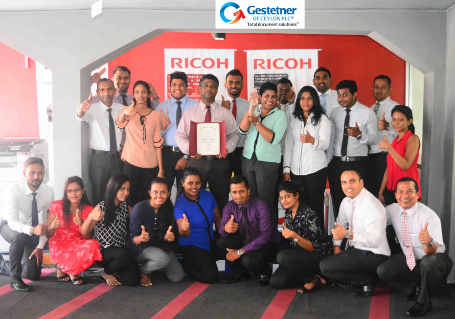 Strong Sri Lankan sales wins Gestetner best performance in RICOH Asia Pacific