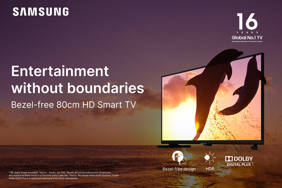 Samsung s 32 inch Smart HD TV promises an undisrupted content viewing experience