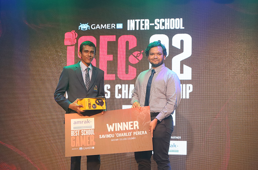Amrak Best School Gamer Revealed at Gamer.LK s School level Esports Championship