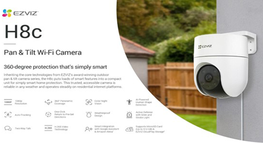 EZVIZ Launches H8c in India A Versatile Outdoor Pan Tilt Camera for Comprehensive Outdoor Security
