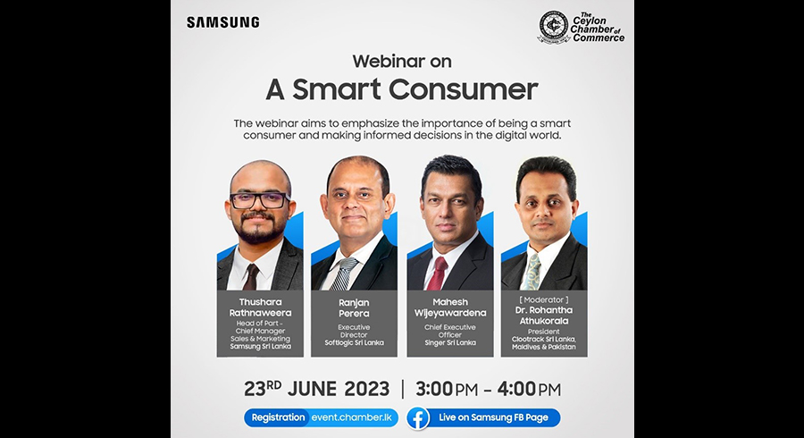 Samsung Sri Lanka Concluded Webinar on Smart Consumerism In Partnership With The Ceylon Chamber Of Commerce