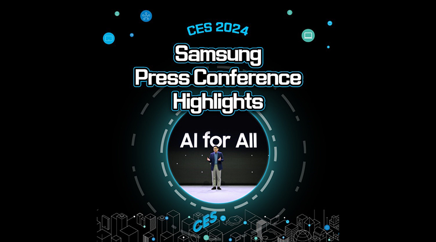 Samsung Electronics held a press conference at CES 2024