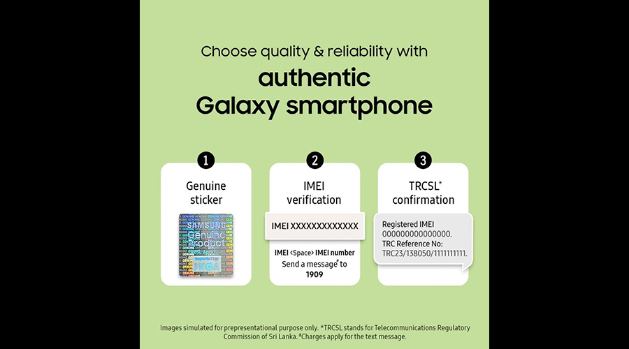 Samsung Sri Lanka Applauds TRCS s Mobile Authentication Initiative