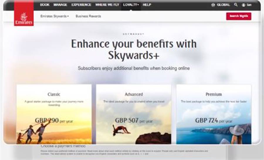 Emirates Skywards launches Skywards