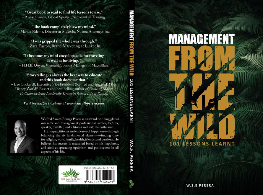 Globally acclaimed World s first wildlife travel based management lessons book by Wilfred Sarath Eranga Perera to be launched in Sri Lanka