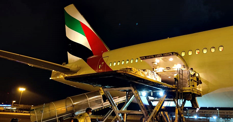 Emirates SkyCargo transports 50000 doses of Sputnik V from Moscow to Colombo