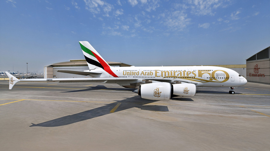 Emirates rolls out custom liveries to mark the UAEs 50th anniversary