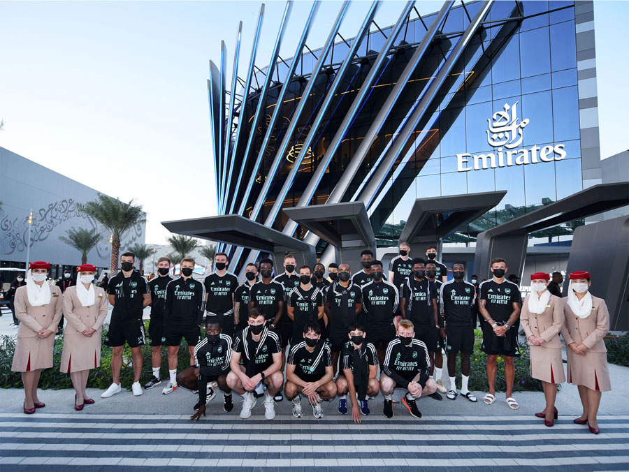 Emirates welcomes Arsenal Football Club at its Expo 2020 Dubai pavilion