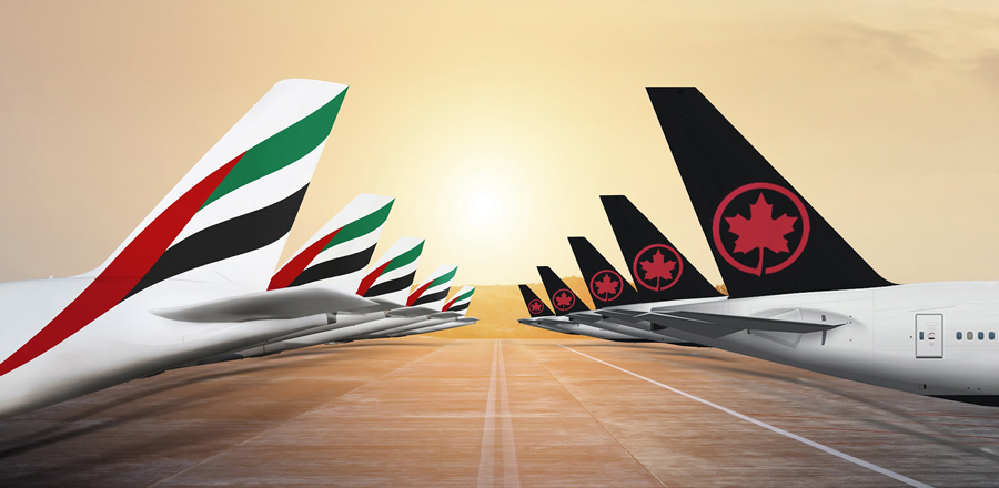 Emirates and Air Canada For