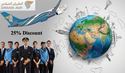 Oman Air offers 25% discount to 25 destinations