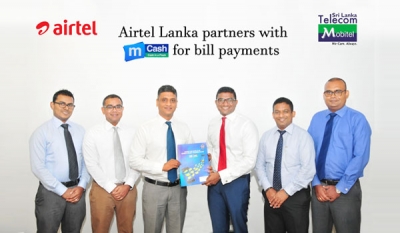 Airtel Lanka partners with mCash for bill payments