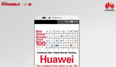 Huawei becomes the first Chinese company to rank in Interbrand&#039;s Top-100 Best Global Brands of 2014