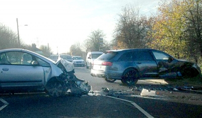 Aftermath photo of David Beckham’s Audi RS6 Avant crash emerges