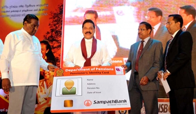 In partnership with Sampath Bank Department of Pension launches a Digital Identity Card for senior citizens