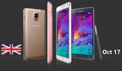 Samsung Galaxy Note 4 UK launch delayed to October 17
