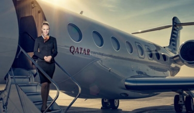 Qatar Airways will display two aircraft from its Qatar Executive fleet at Farnborough Airshow