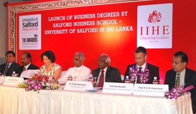 IIHE ties up with the University of Salford Manchester (UK) to offer honours undergrad programmes