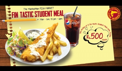 ‘Fin-tastic’ Student Meal with Fizzies Offer at The Manhattan FISH MARKET