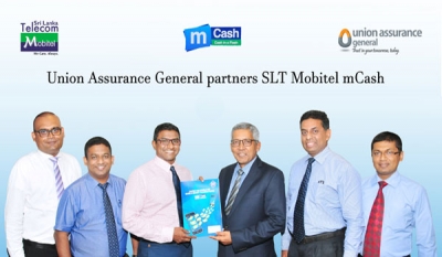 Union Assurance General Partners SLT Mobitel for ‘Premium Payments’ via mCash