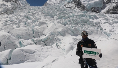 Amãna Bank sponsored mountaineer Elmo Francis breaks 4 SL records