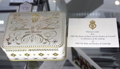 Slice of Prince William’s &amp; Kate Middleton’s Wedding Cake Sells for $6,000 at Auction