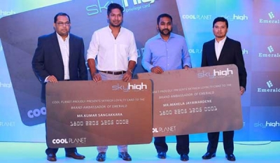 Cool Planet launches &#039;Sky High&#039; Loyalty Card with Emerald Brand Ambassadors Sanga and Mahela