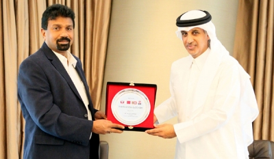 President Qatar Football Association Joins FIFA Head for Sri Lanka Visit